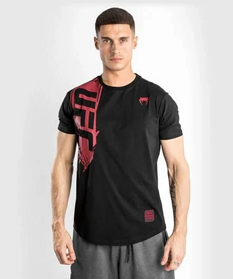 Venum UFC Authentic Fight Week 2.0 T Shirt Short Sleeves Nero-Rosso