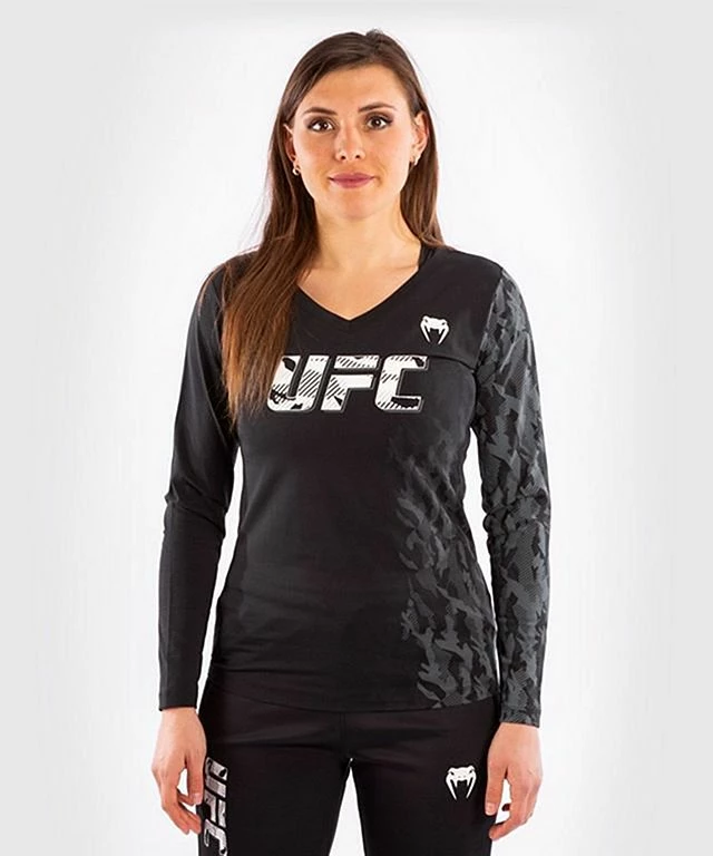 Venum UFC Authentic Fight Week Women Long Sleeve T-shirt Nero