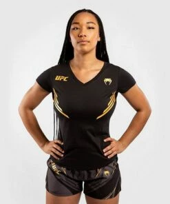 Venum UFC Replica Women Jersey Nero-Oro