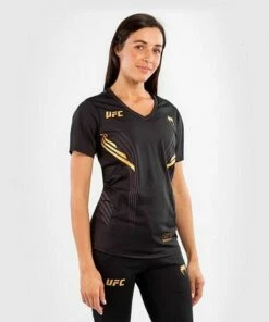 Venum UFC Venum Authentic Fight Night Women's Walkout Jersey Champion Nero-Oro